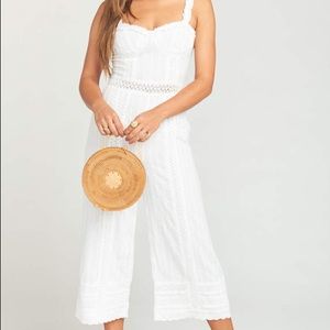 Boho Eyelet Lace Jumpsuit by Show Me your MuMu